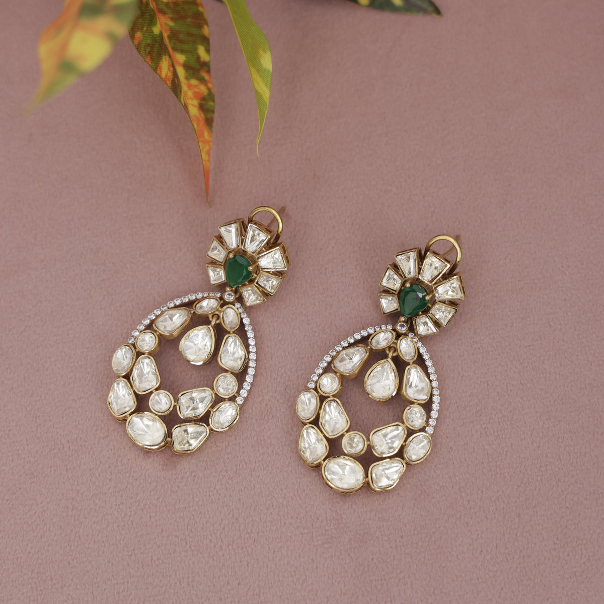 Premium Polki Kundan Earring