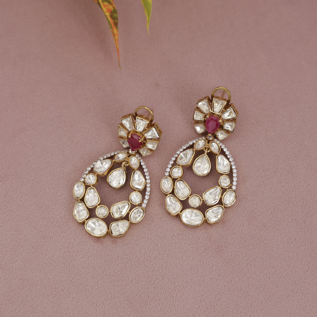 Premium Polki Kundan Earring