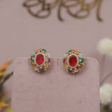 Premium Polki Kundan Studs Earring