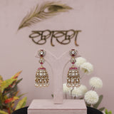 Premium Polki Kundan Jhumka Earring