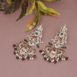 Jadau Multi Golden Earring