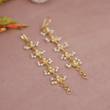 Kundan Pearl Ear chain - Matil - Sahara