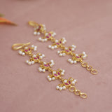 Kundan Pearl Ear chain - Matil - Sahara