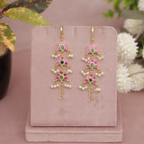 Kundan Pearl Ear chain - Matil - Sahara