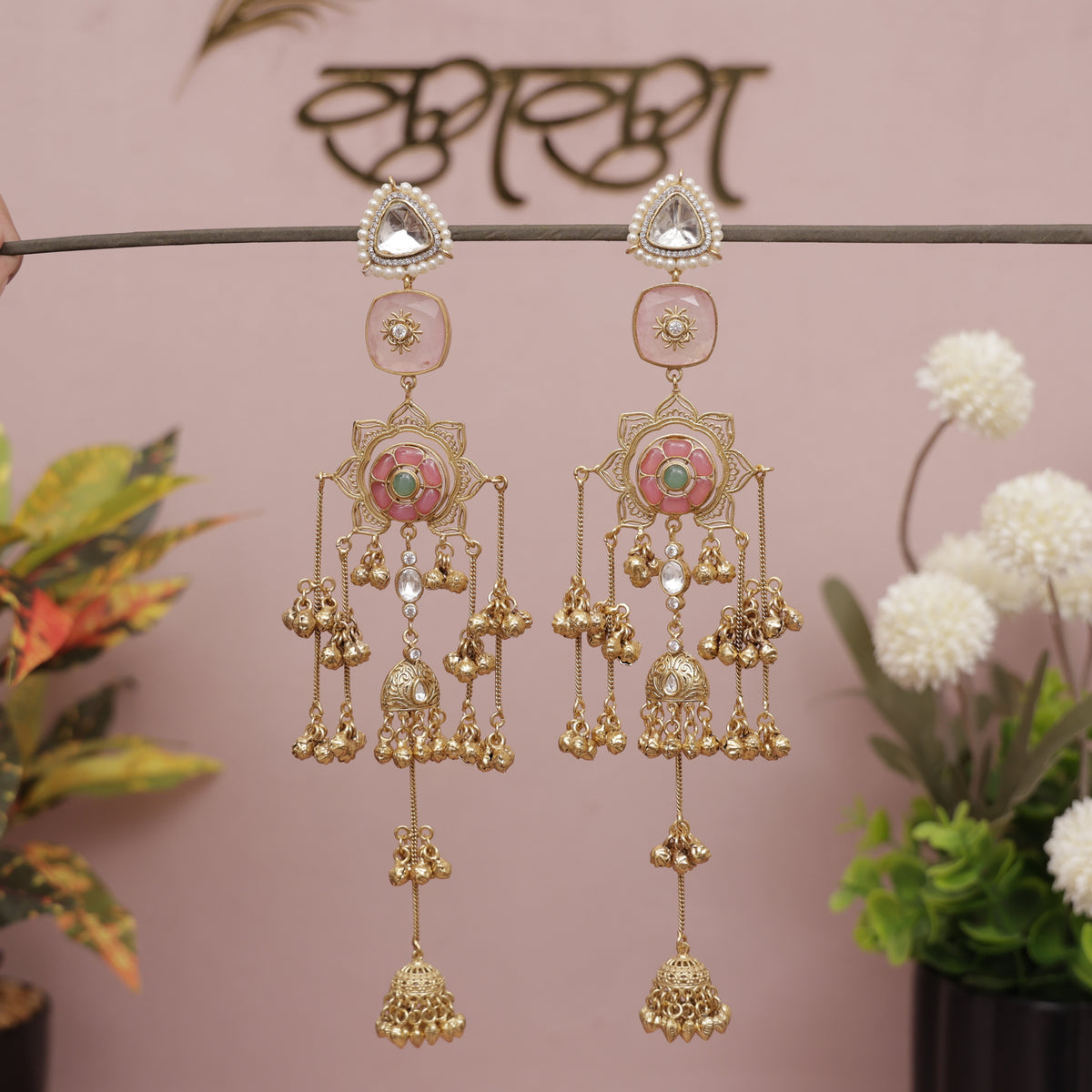 Kashmiri Pahadi Fusion Jhumka Earring