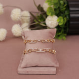 Cubic Zirconia Gold Plated AD Bangle