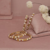 Antique Matt Gold Bangle