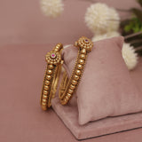 Antique Matt Gold Bangle