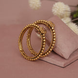 Antique Matt Gold Bangle