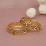 Antique Matt Gold Bangle