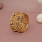 Antique Matt Gold Bangle