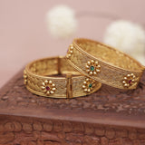 Antique Matt Gold Bangle