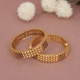 Antique Matt Gold Bangle