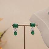 American Diamond Emerald Green Necklase Set