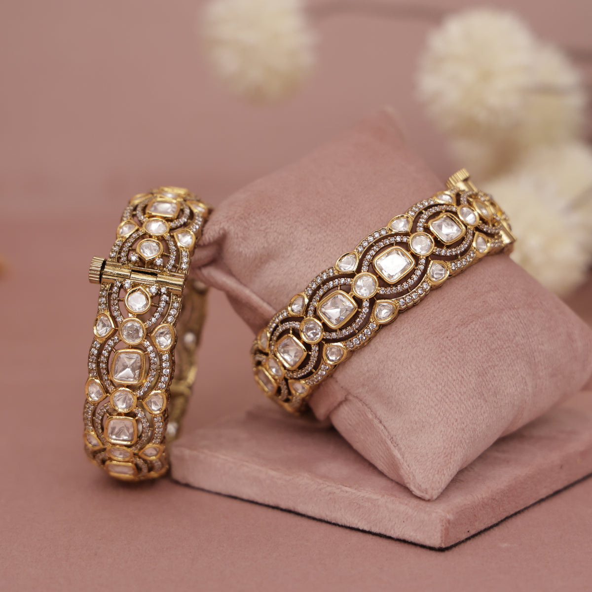 premium Polki Kundan Bangle