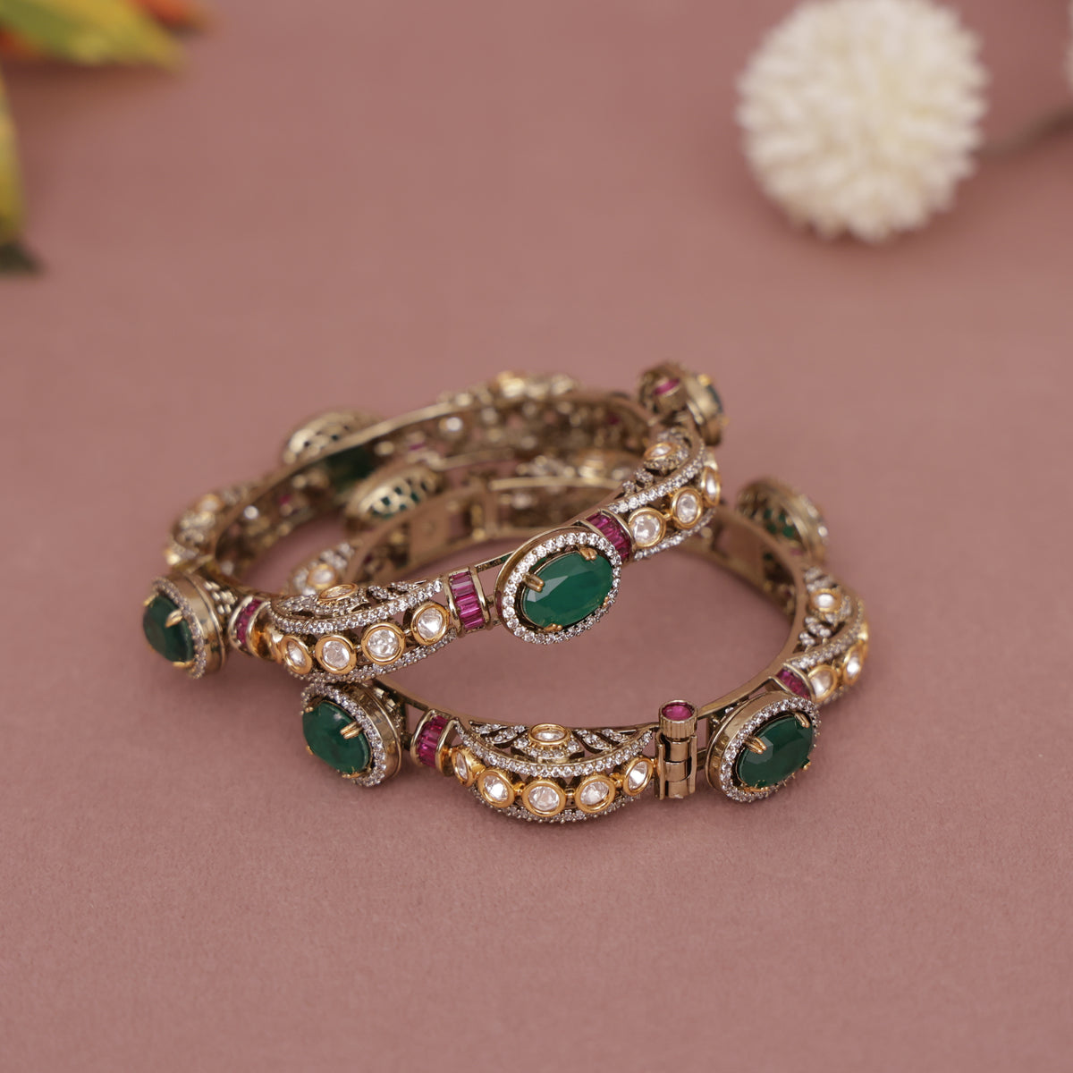 Premium Polki Kundan Bangle