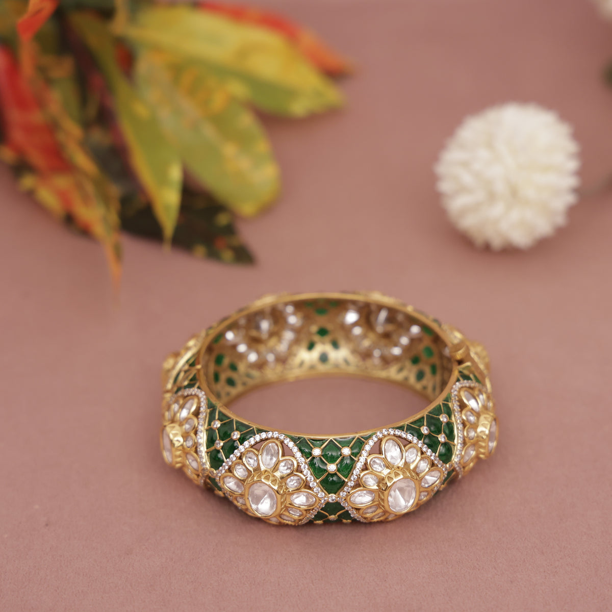Luxury Kundan Kada Bangle