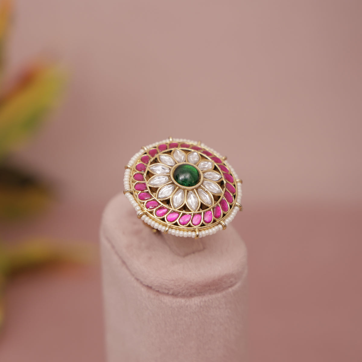 Kundan Finger Ring