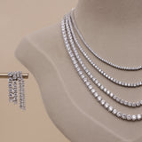 American Diamond Four Layer Necklase Set