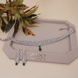 American Diamond Choker Necklase Set