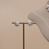 American Diamond Pearl Necklase Set