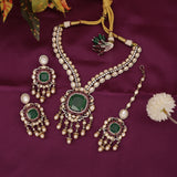Premium Polki Kundan Necklace Set