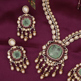 Premium Polki Kundan Necklace Set