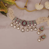 Premium Kundan Choker Necklace Set