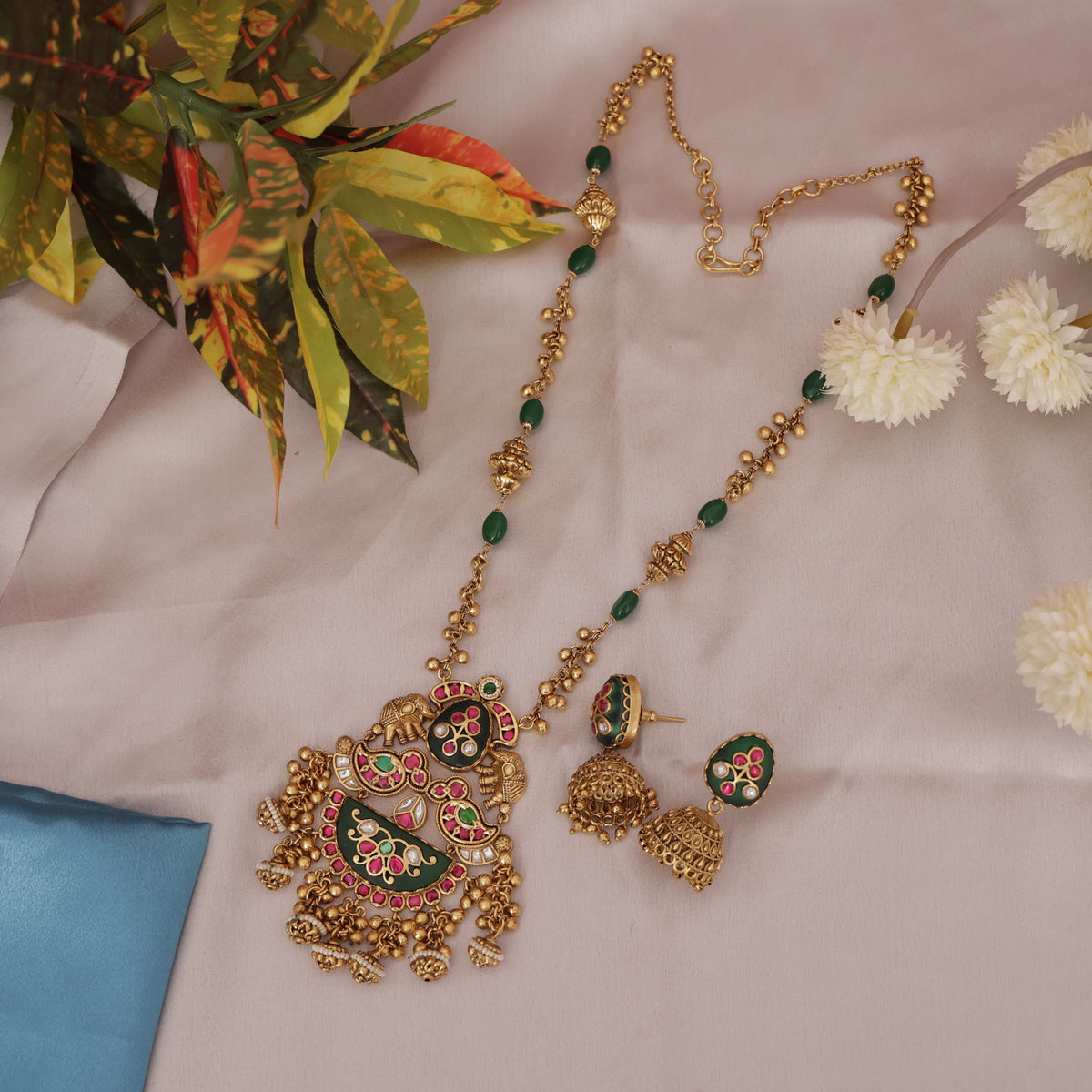 Antique Heritage Lariat Necklace Set
