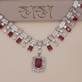 American Diamond Modern Necklase Set