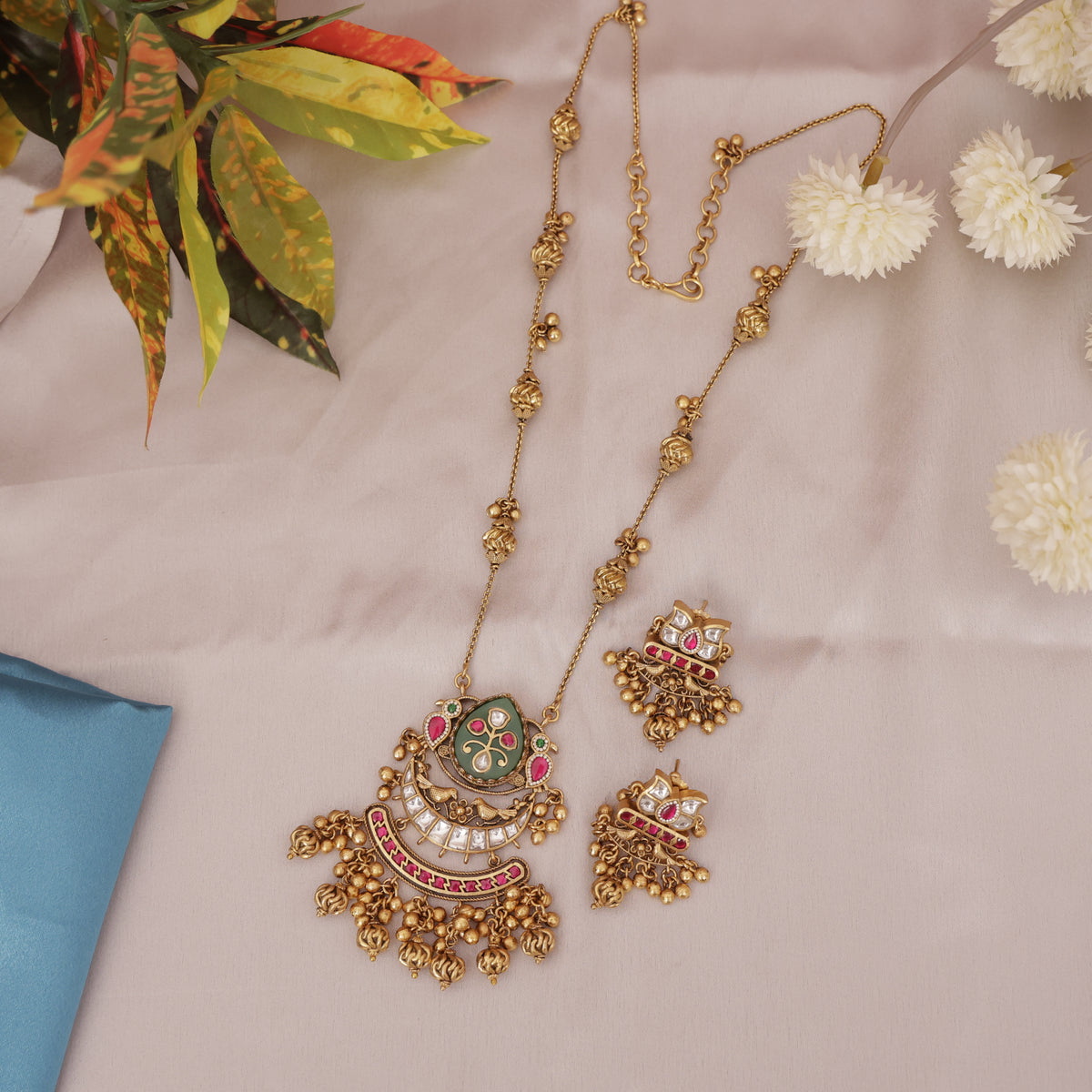 Antique Heritage Lariat Necklace Set