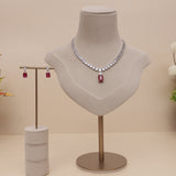 American Diamond Modern  Necklase Set