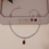 American Diamond Modern  Necklase Set