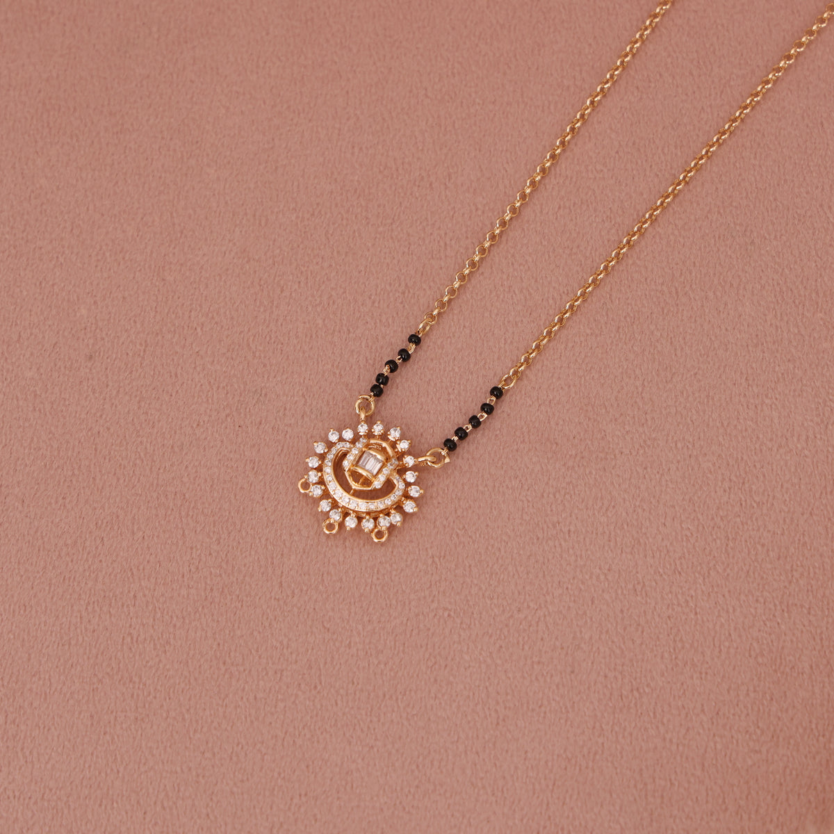 Short A D Mangalsutra 18 Inch