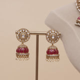 Premium Polki Kundan Hasli Necklace Set