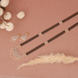 A D Long Mangalsutra Set 36 Inch