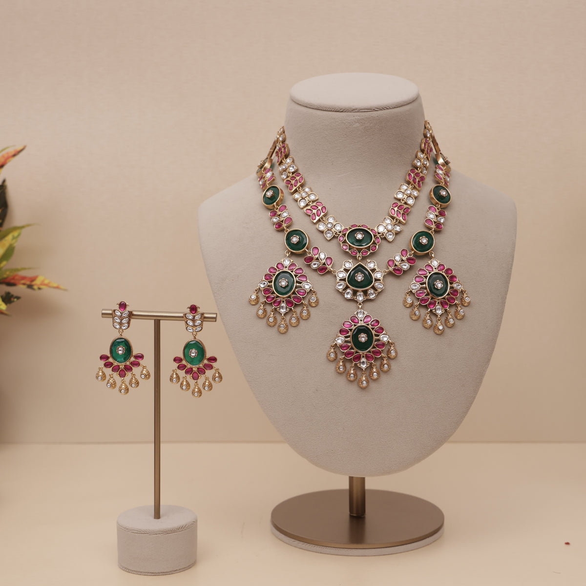 Premium Kundan Layers Necklace Set