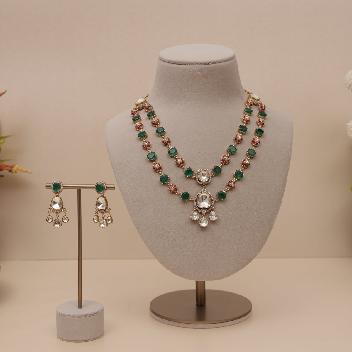 Premium Kundan Layers Necklace Set