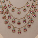 Premium Kundan Layers Necklace Set