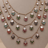 Premium Kundan Multi Layers Necklace Set