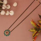 Moissanite Kundan Designer Mangalsutra 24 Inch