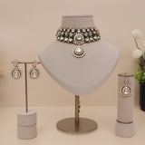 Premium Moissanite Kundan Necklace Set
