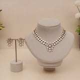 Premium Moissanite Kundan Necklace Set