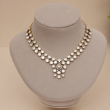 Premium Moissanite Kundan Necklace Set