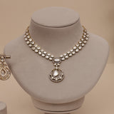 Premium Moissanite Kundan Necklace Set