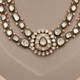 Premium Moissanite Kundan Necklace Set