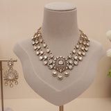 Premium Moissanite Kundan Necklace Set