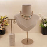 Premium Moissanite Kundan Necklace Set