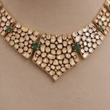 Premium Moissanite Kundan Necklace Set