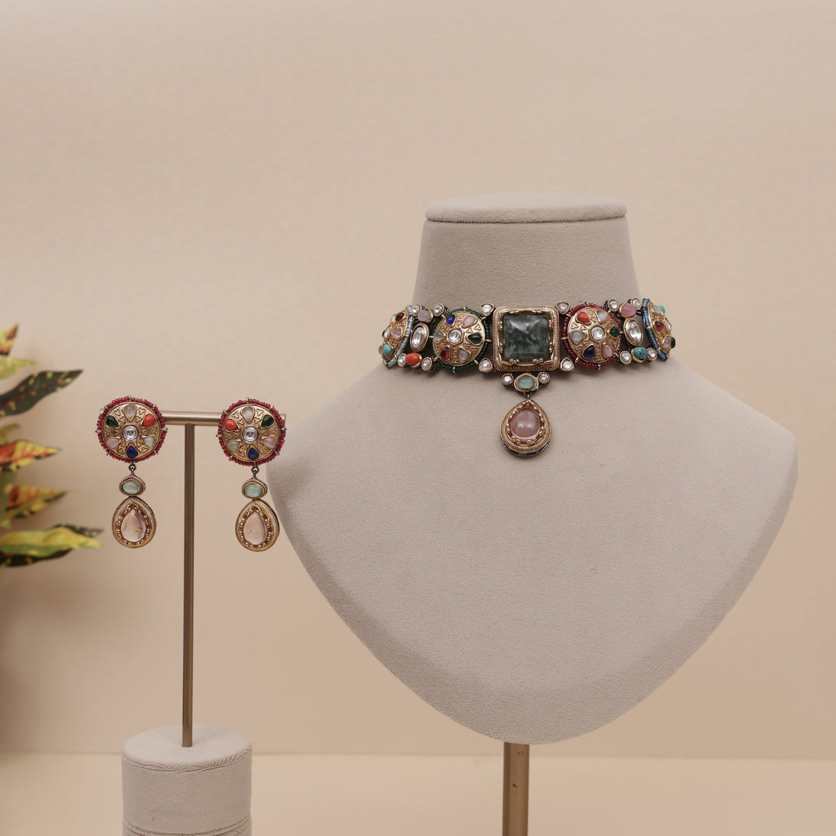 Sabyasachi Inspired Heritage Choker Necklace Set